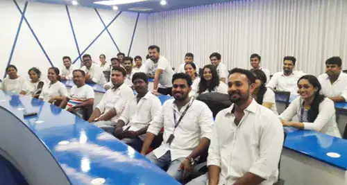 IHRA students and staff at the Koramangala Bengaluru training centre
